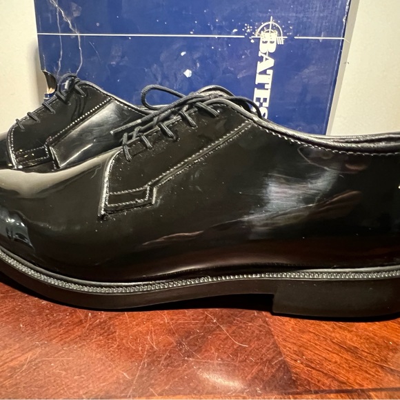 NWB Bates Men Patent leather Dress Cadet formalwear size 9.5E wide width - Picture 12 of 13